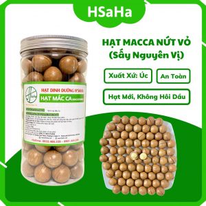 Hạt macca nứt vỏ mắc ca úc sấy